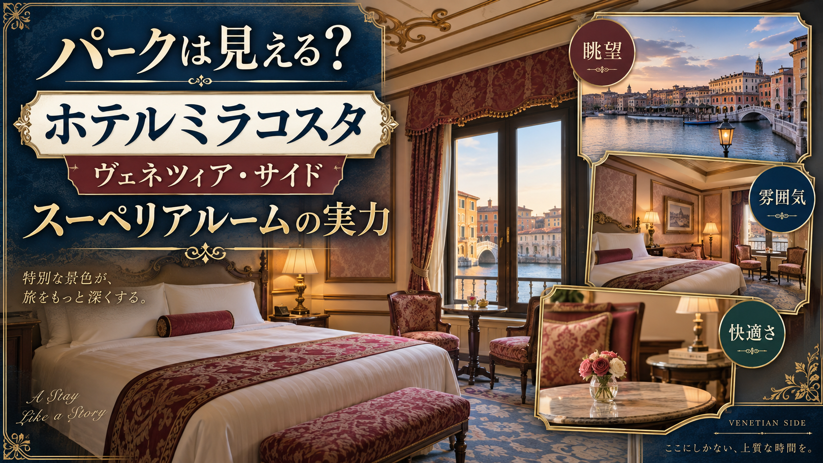 【パークは見える？】ホテルミラコスタ ヴェネツィア・サイド スーペリアルームの実力