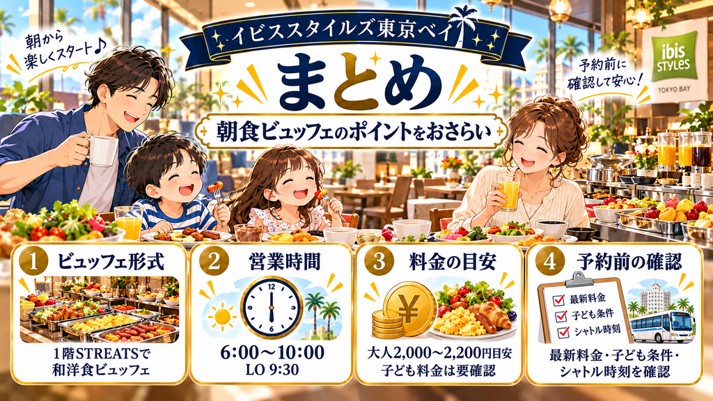 イビススタイルズ東京ベイの選び方と利用時の確認点をまとめたイラスト