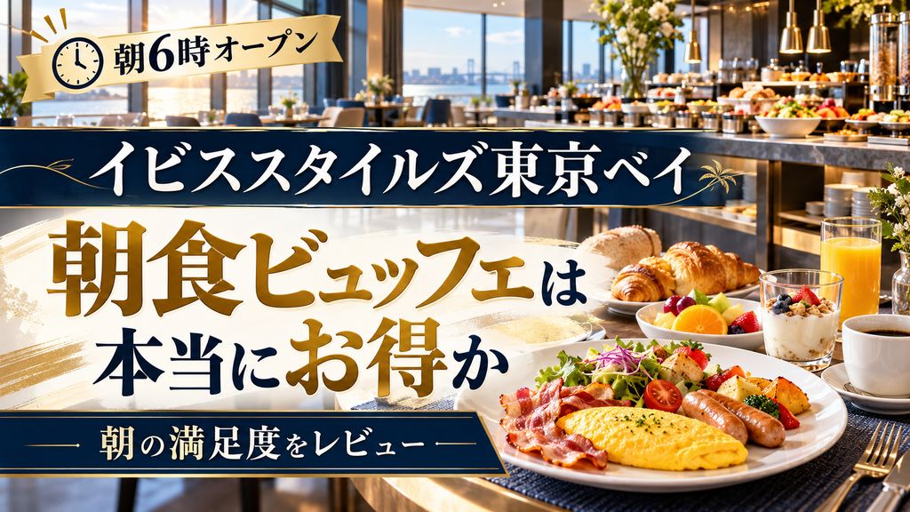 イビススタイルズ東京ベイの朝食ビュッフェを紹介するアイキャッチ