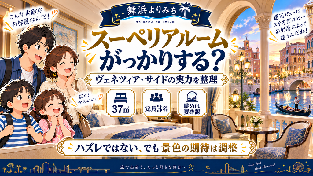 ミラコスタページ パークは見える？】ホテルミラコスタ ヴェネツィア・サイド スーペリア
