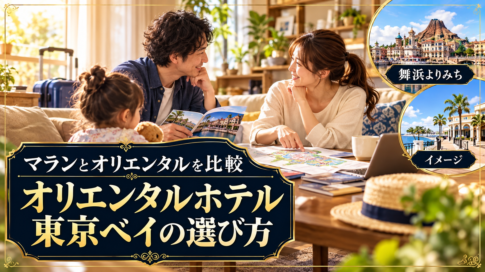マランとオリエンタルを比較を紹介する旅行準備のイメージ