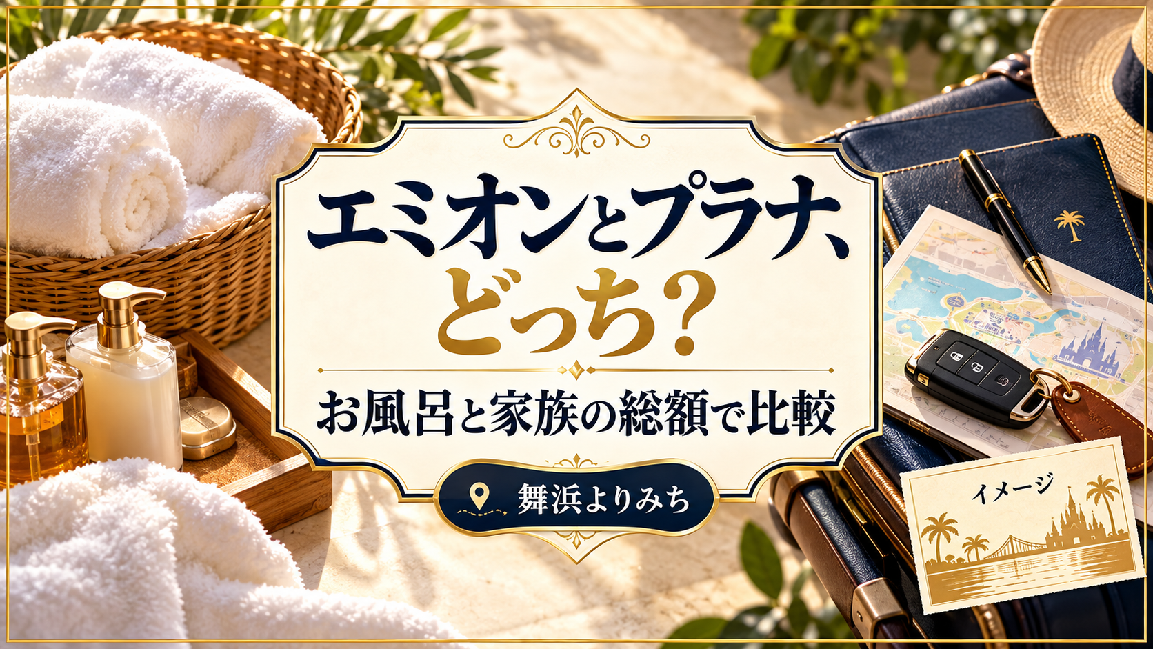 エミオンとプラナ、どっち？を紹介する旅行準備のイメージ