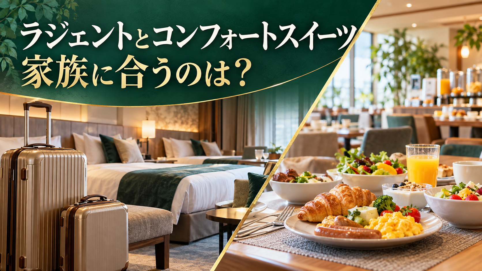 【朝食と添い寝で差】ラジェントとコンフォートスイーツ東京ベイ比較、家族向きはどっち？